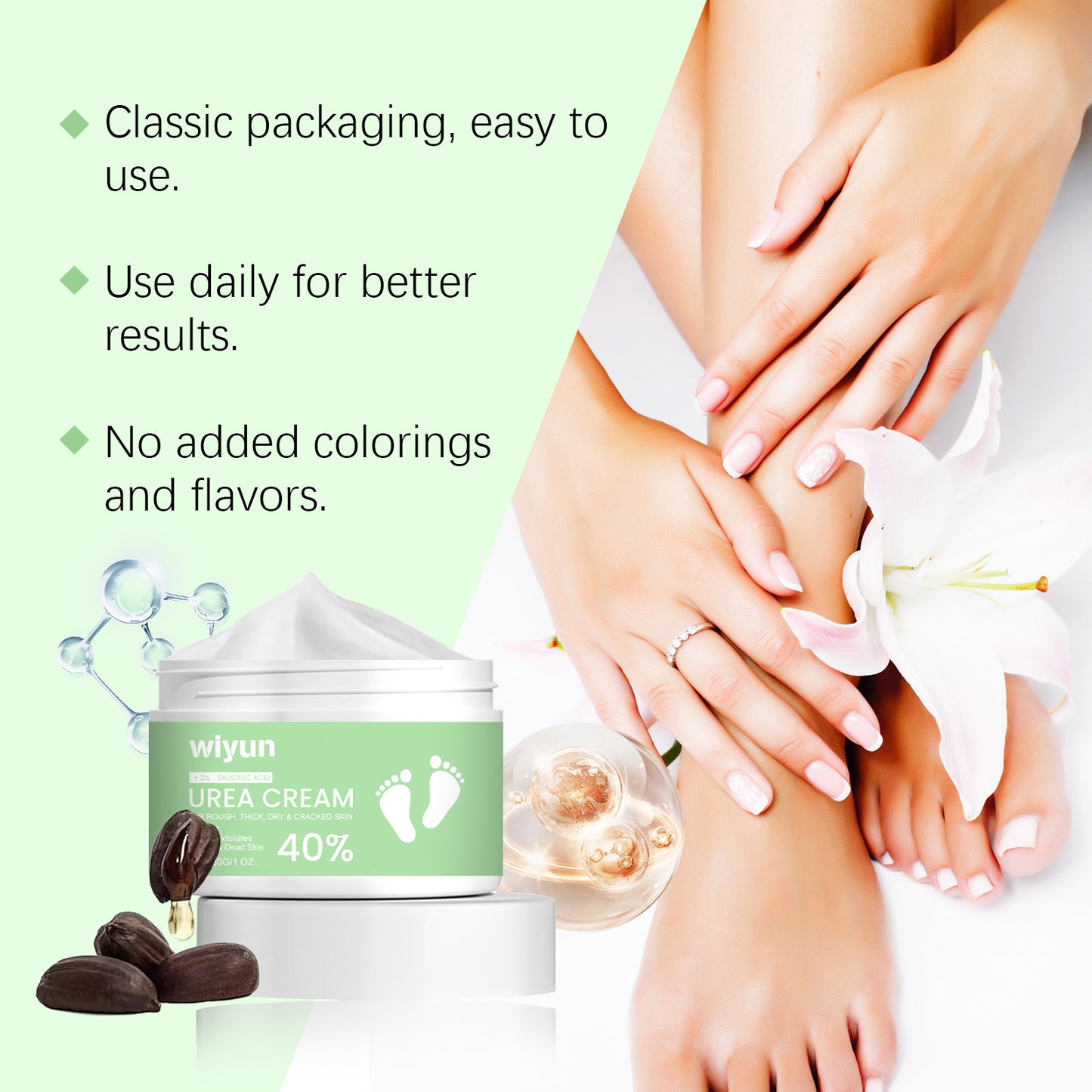 Urea Moisturizing Foot Cream for Cracked Heels and Dry Skin