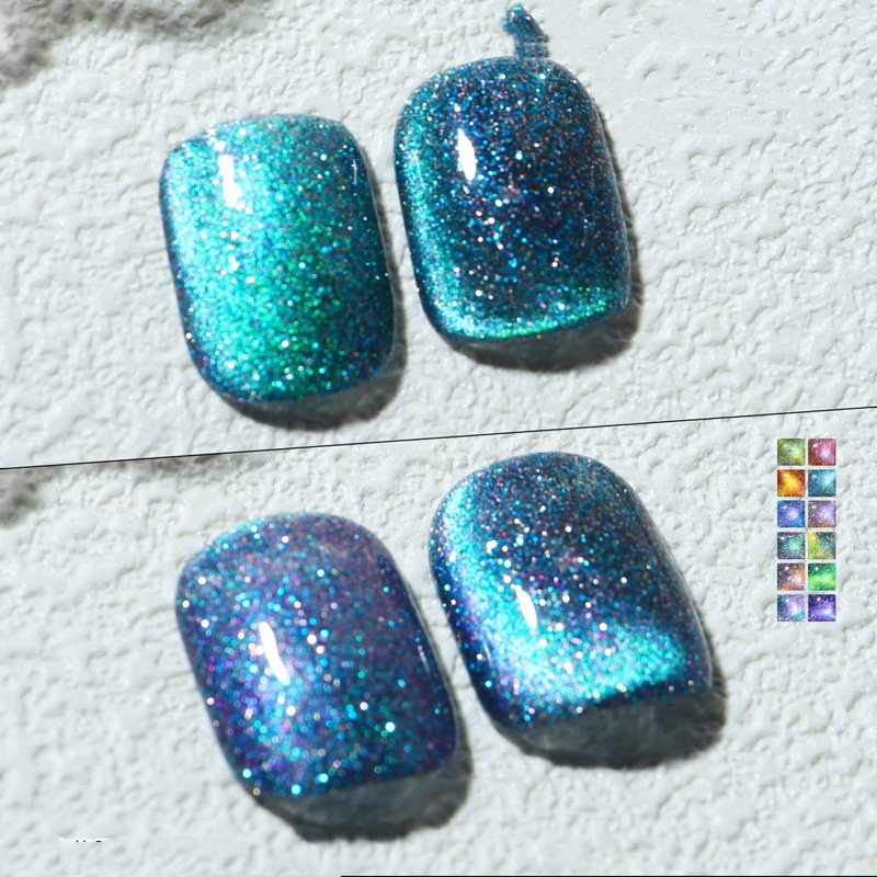 Aurora Galaxy Cat-Eye Nail Gel Polish