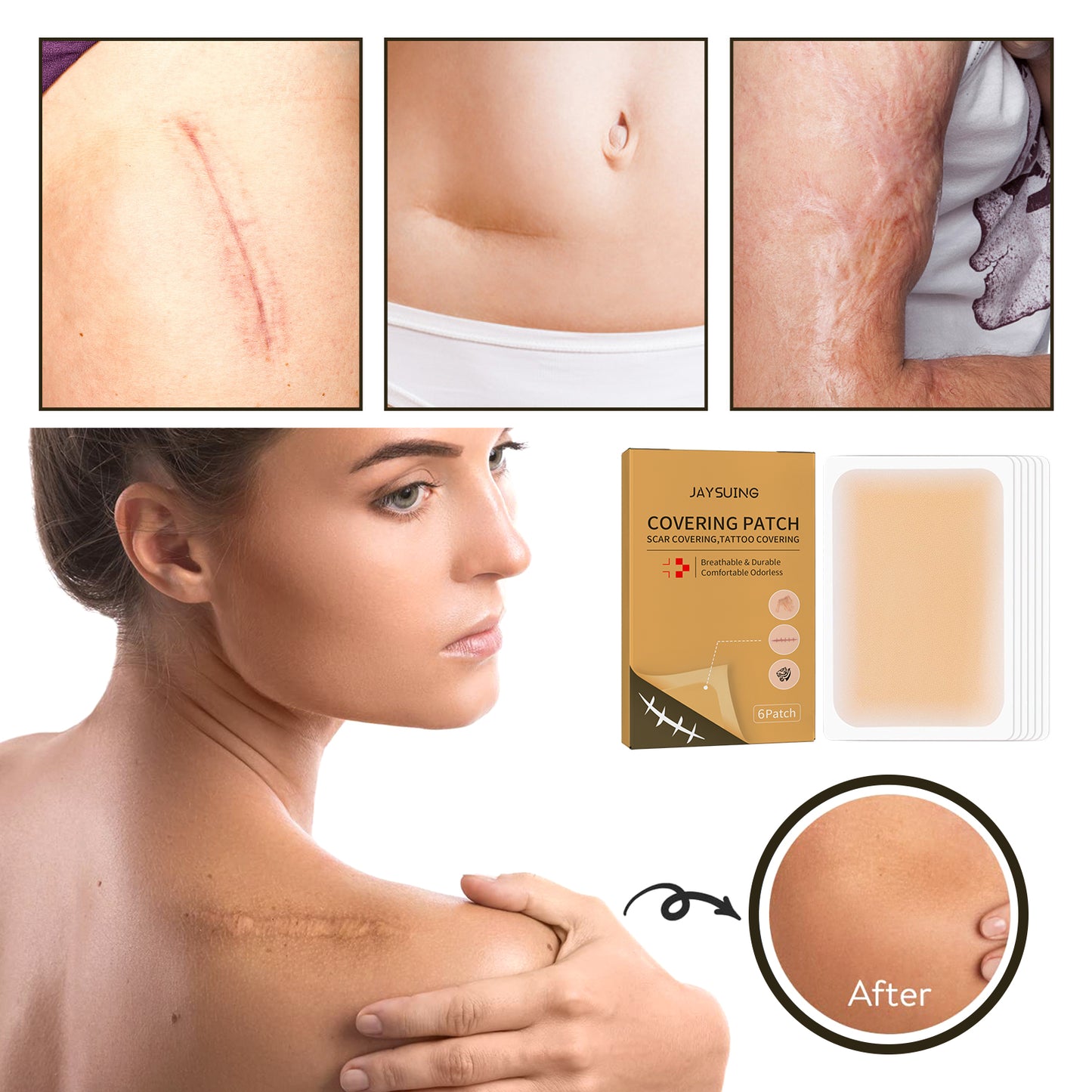 Invisible Waterproof Concealer Sticker for Tattoos and Scars