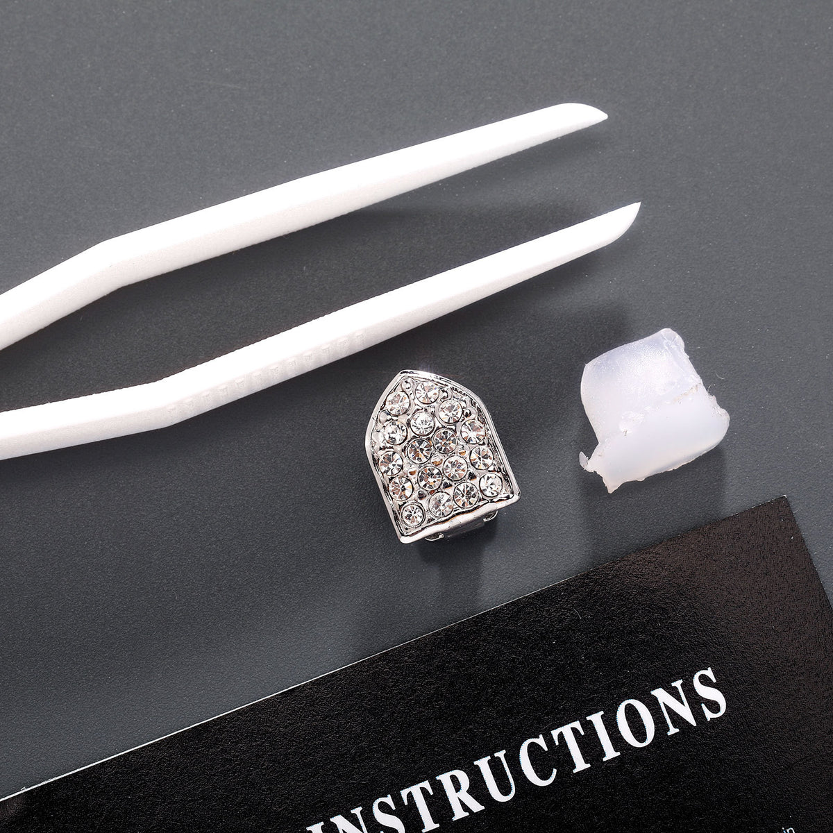 Hip Hop Tooth Socket Set with Gold and Silver Variants - Unisex Party Accessories