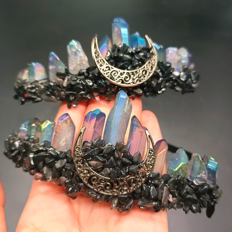 Crystal Hair Hoop - Handmade Electroplated Headband