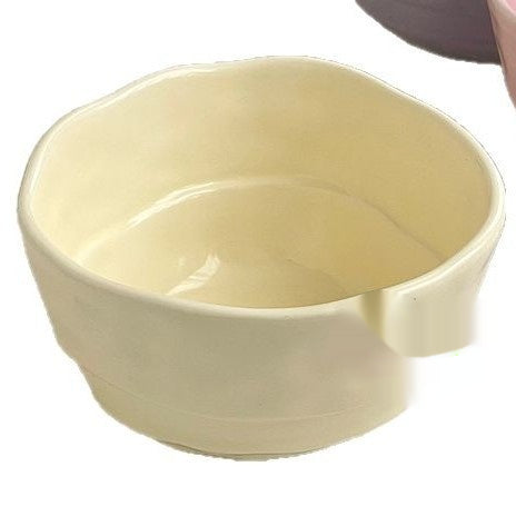 Candy Color Ceramic Rice Bowl - Irregular Modern Dinnerware for Adults