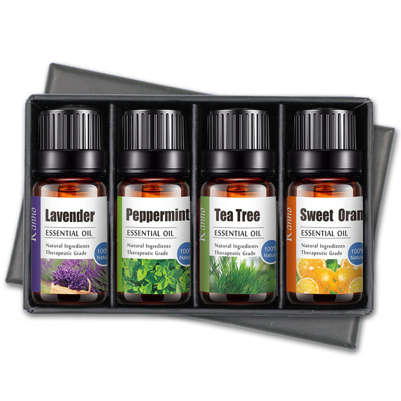 Essential Oil Set 4 Pack - Relaxing Aromatherapy Blends for Massage and Skin Care