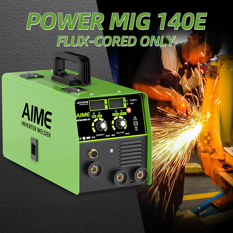 140A MIG Welder 3-in-1 TIG Lift Flux-Core Manual Welding Machine LED Display