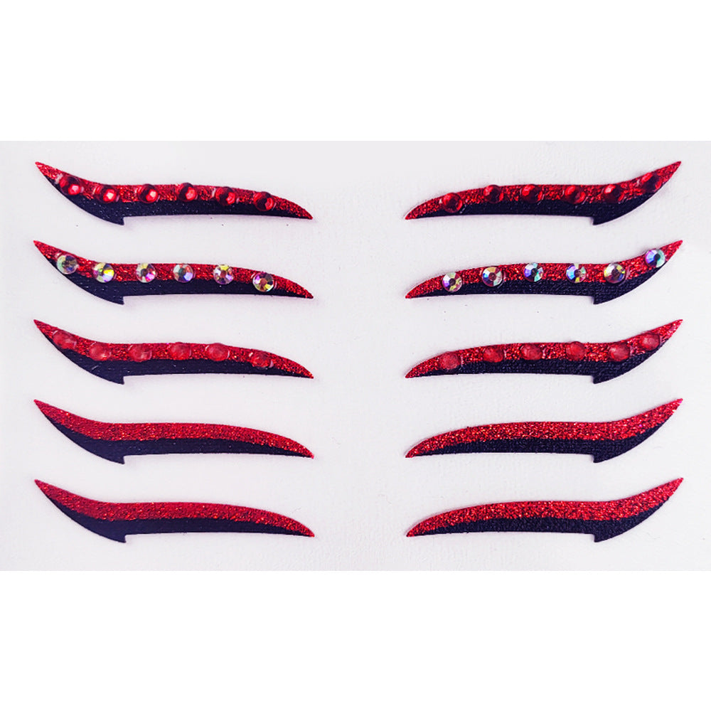 Self-Adhesive Eye Shadow Stickers for Stage Makeup and Parties