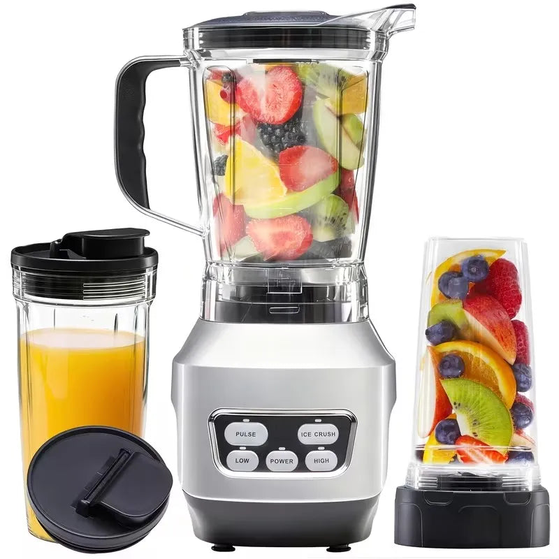 Countertop Blender with 23 34 60oz BPA-Free Cups - Multi-Function Kitchen Smoothie Maker