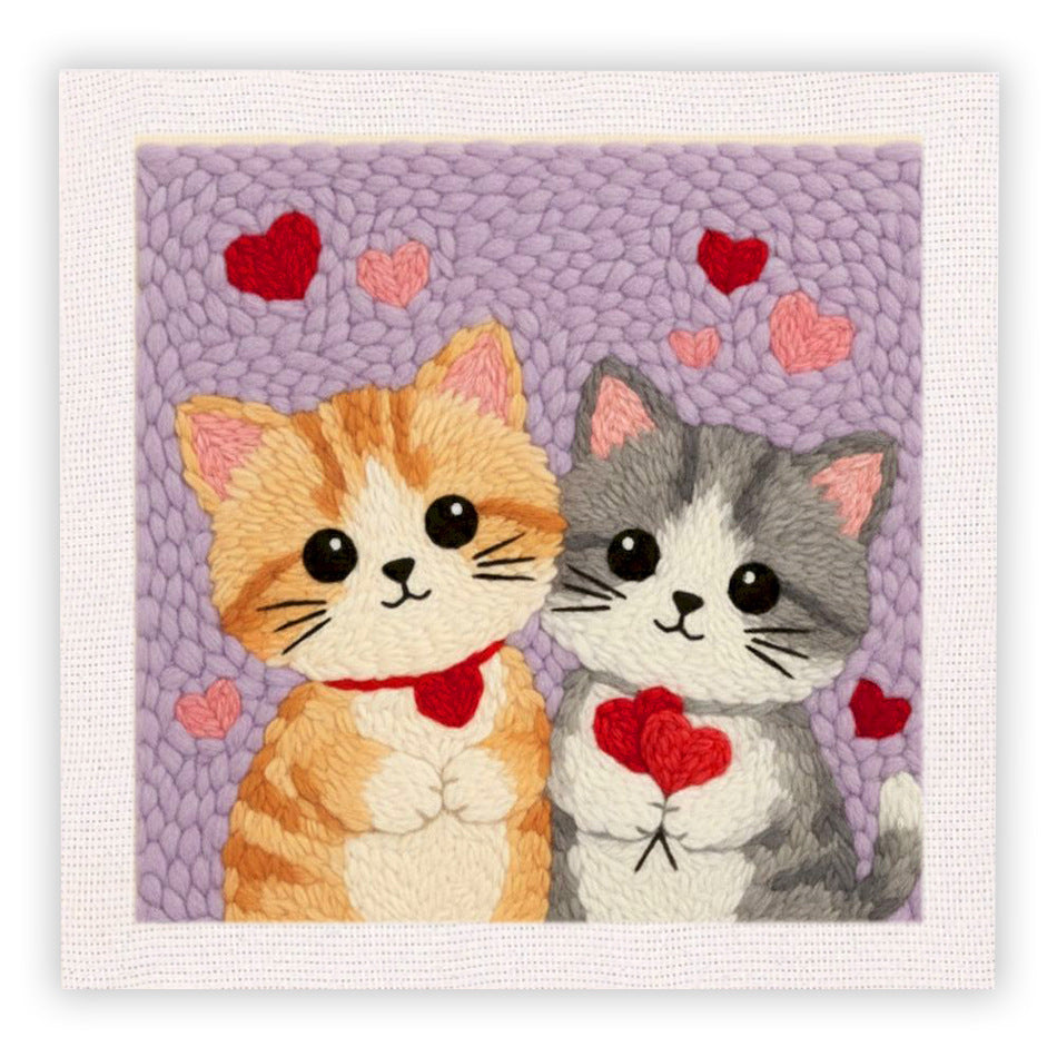 Handmade Embroidery Floral and Animal Wall Art - Creative Gift
