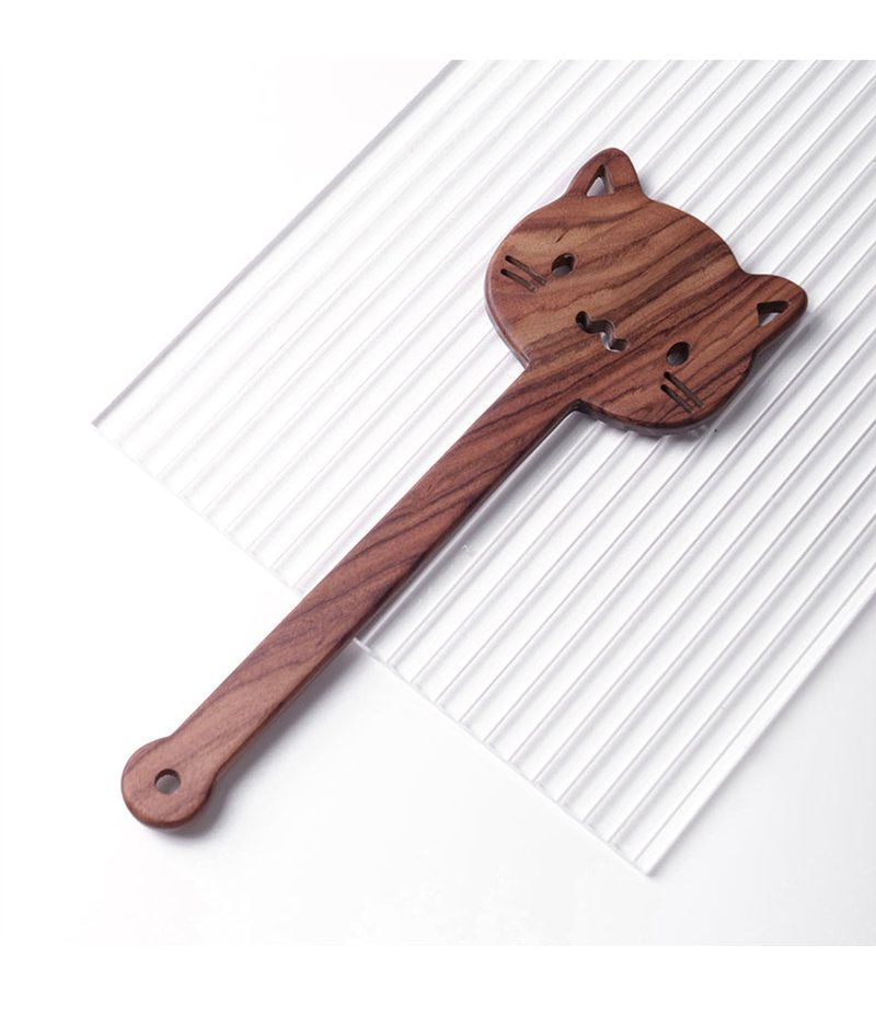 Mini Cat Wooden Clap Ring - Small Animal Beat Ring for Home Decor & Wellness