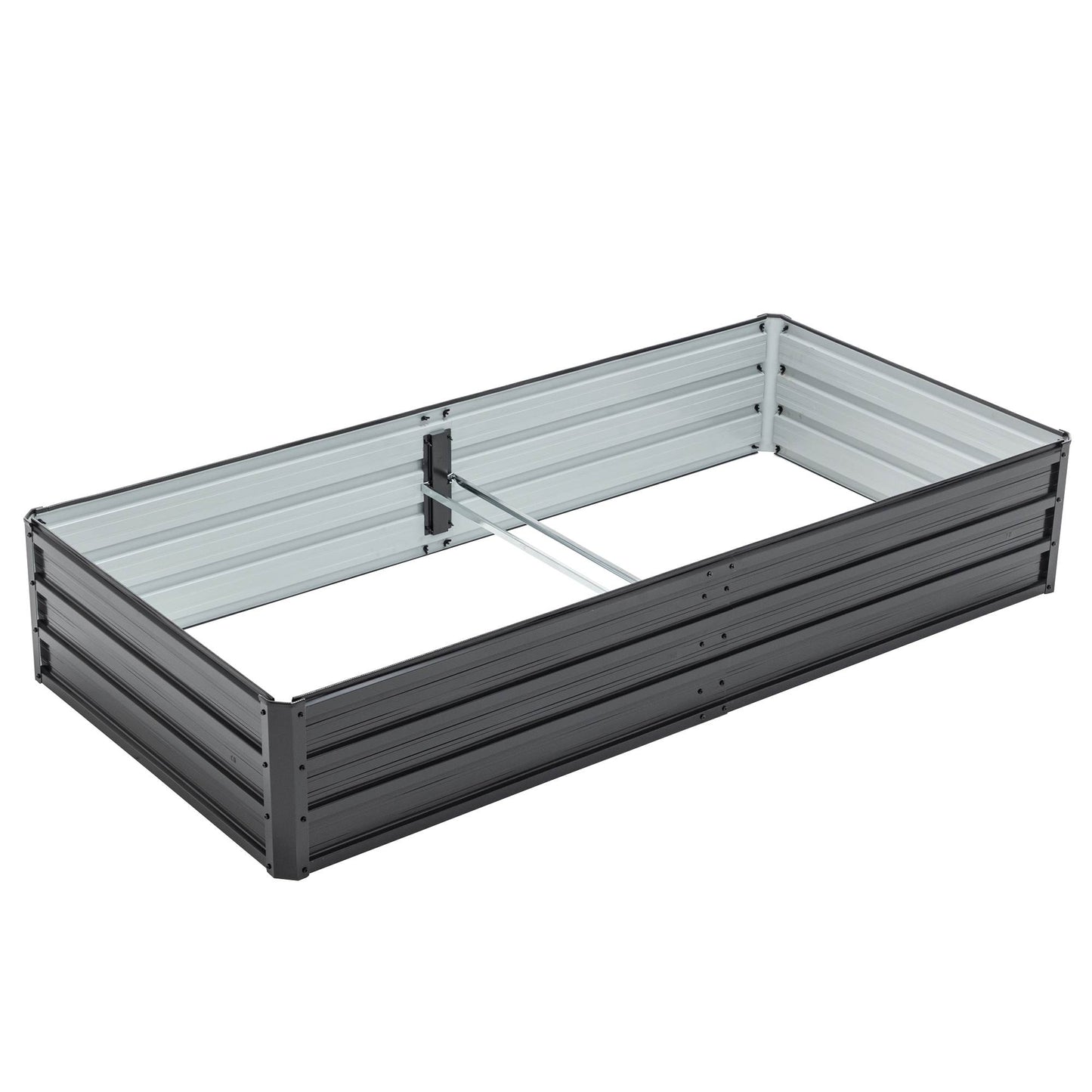 Galvanized Raised Garden Bed Kit for Vegetables Herbs and Fruits - Outdoor Planter