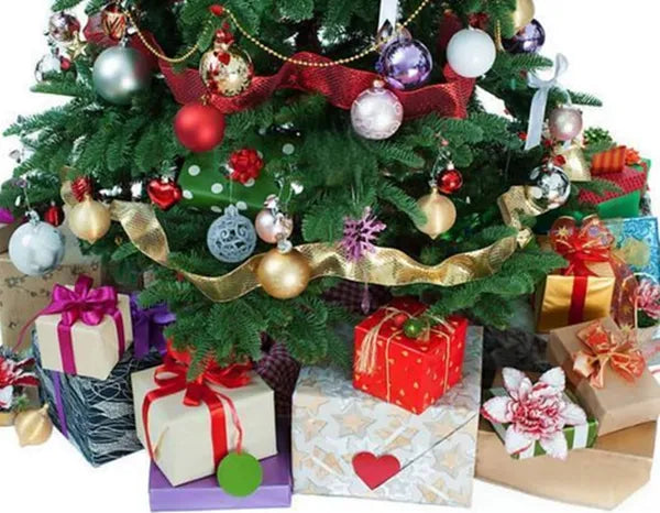 Mini Christmas Tree with LED Lights - 24" Artificial Decoration