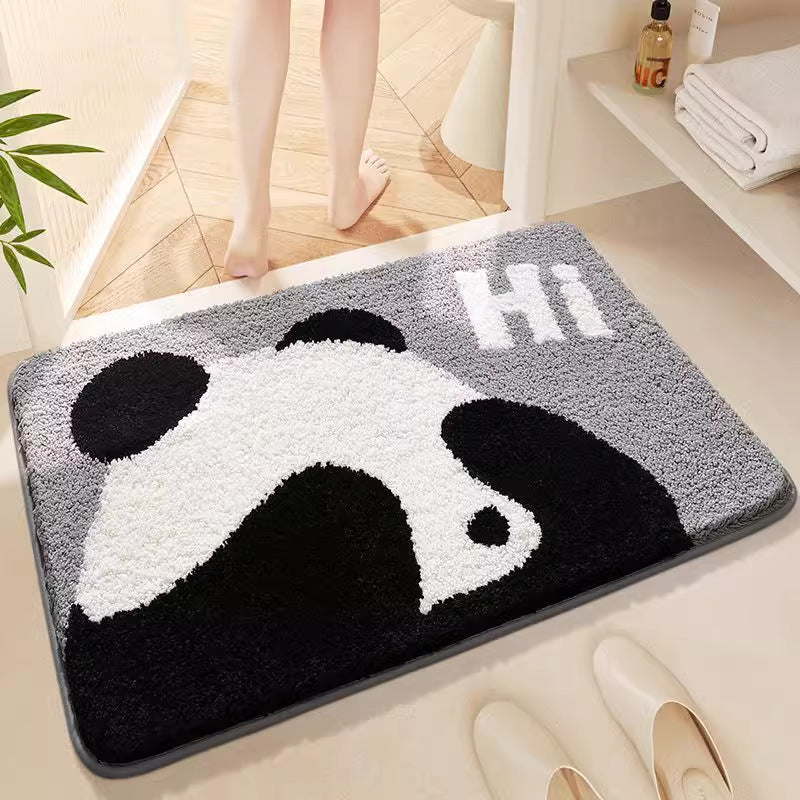 Cute Faux Lambswool Floor Mat for Bathroom and Bedroom - Absorbent and Plush