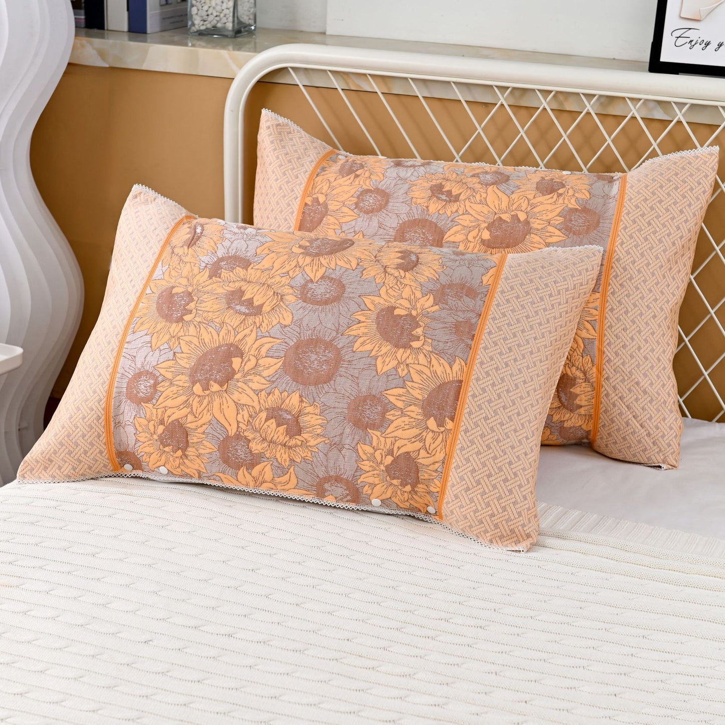 Thickened Pilling-Resistant Cotton Pillow Cover - 50x108cm Modern Minimalist Bedding