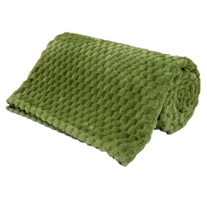 Car Office Air-Conditioning Blanket with Gold Turtle Velvet - Multi Color & Size