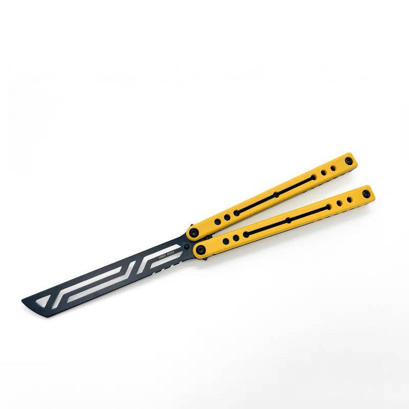 7-Series Aluminum Alloy Butterfly Training Knife with G10 Handle - Folding Combat Knife