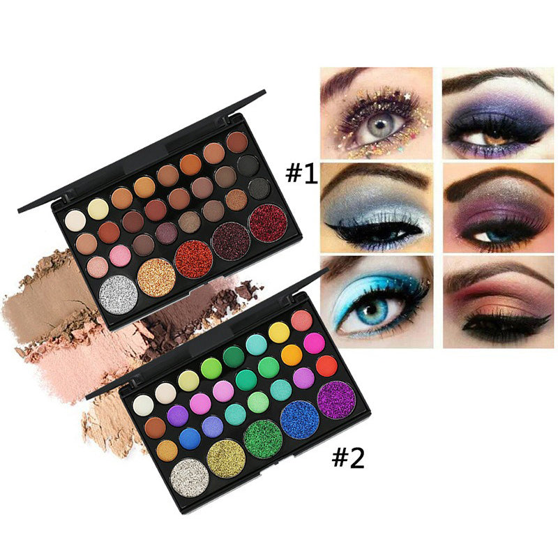 29-Color Eyeshadow Palette - Highly Pigmented Matte & Shimmer Makeup Set