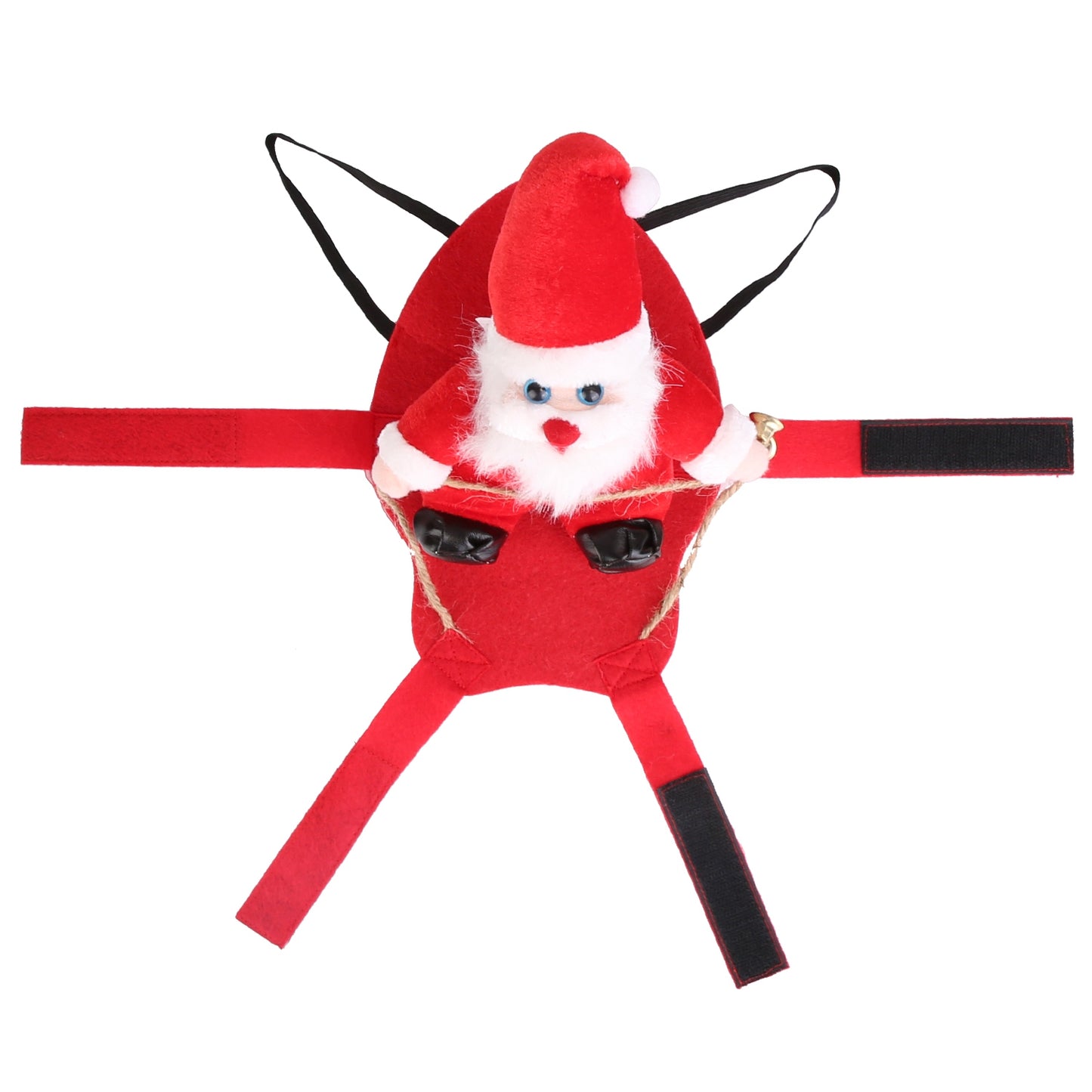 Pet Christmas Costume Red Winter Coat with Bell for Dogs & Cats - Multiple Sizes