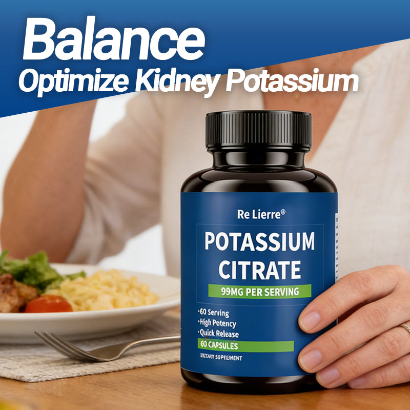 Potassium Citrate Supplement - 99mg Electrolyte & Mineral Support - 60 Capsules