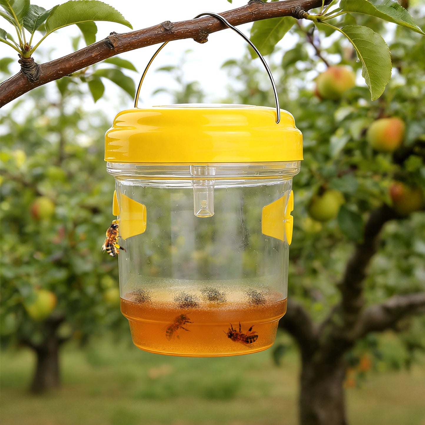 Solar Wasp Trap with UV Light - 3 Pack Outdoor Insect Catchers