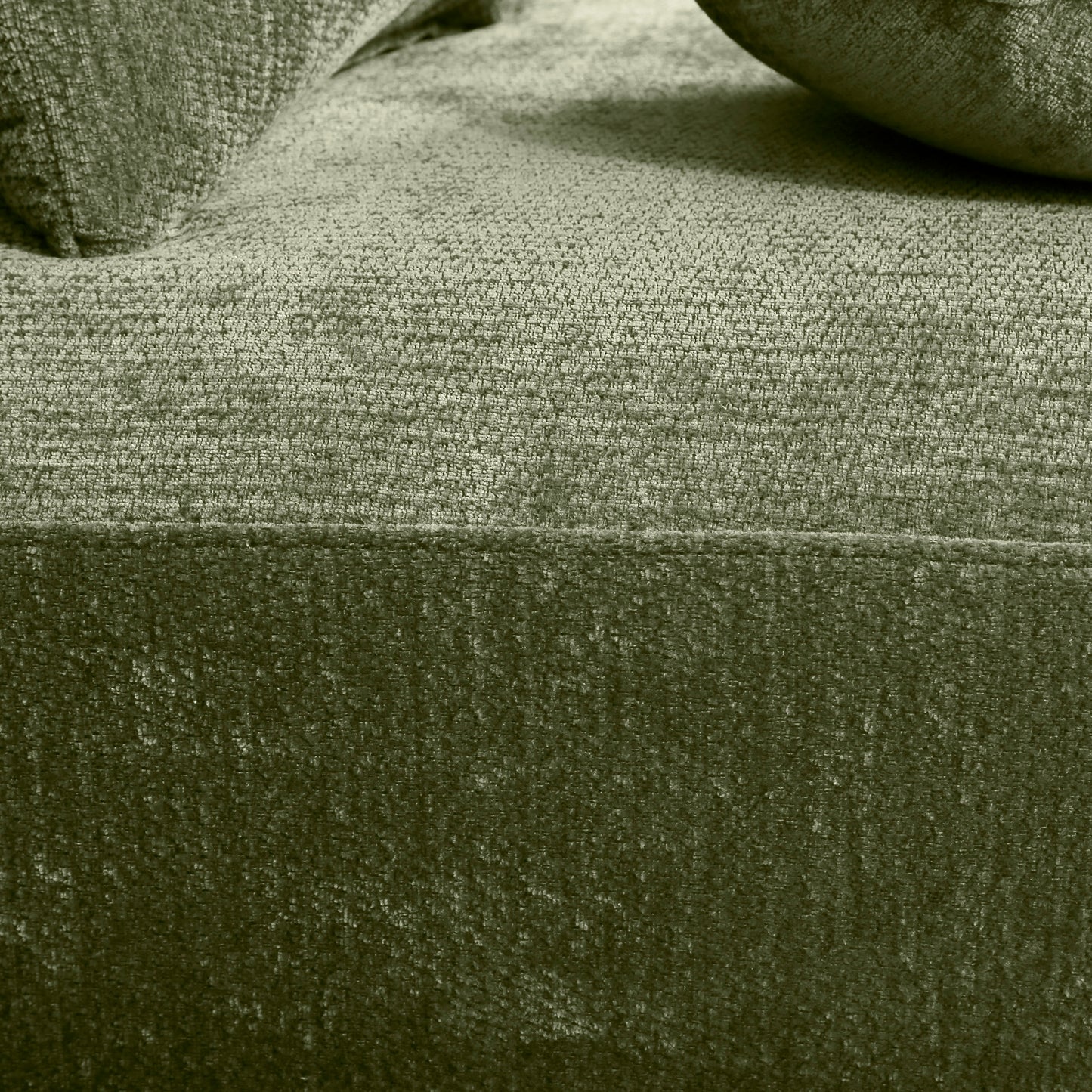 140" Curved Sectional Sofa with Chaise Lounge - Green