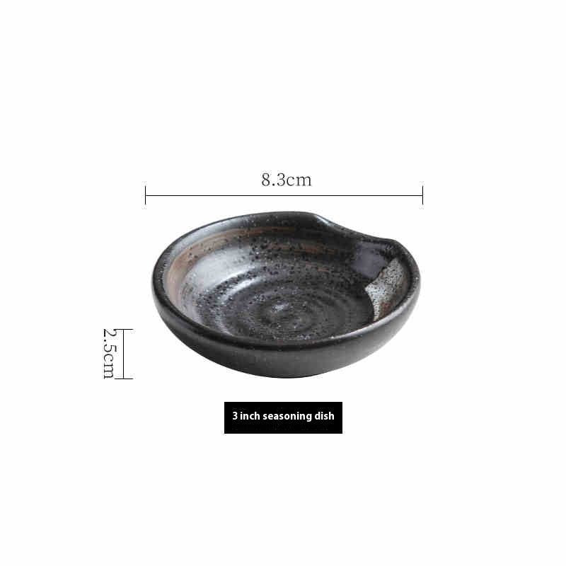 Ceramic Condiment Saucer Dish Set for Kitchen & Dining