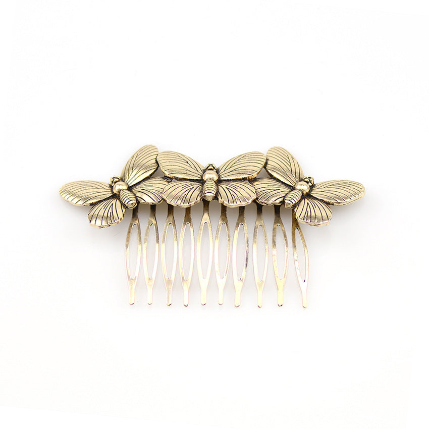Retro Exaggerated Feather Leaf Hairpin Korean Style Hair Accessory
