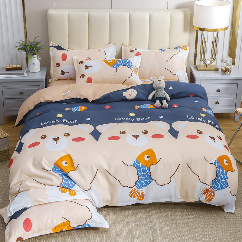Cotton Bed Quilt Cover Set - Modern Minimalist Bedding, Multiple Sizes