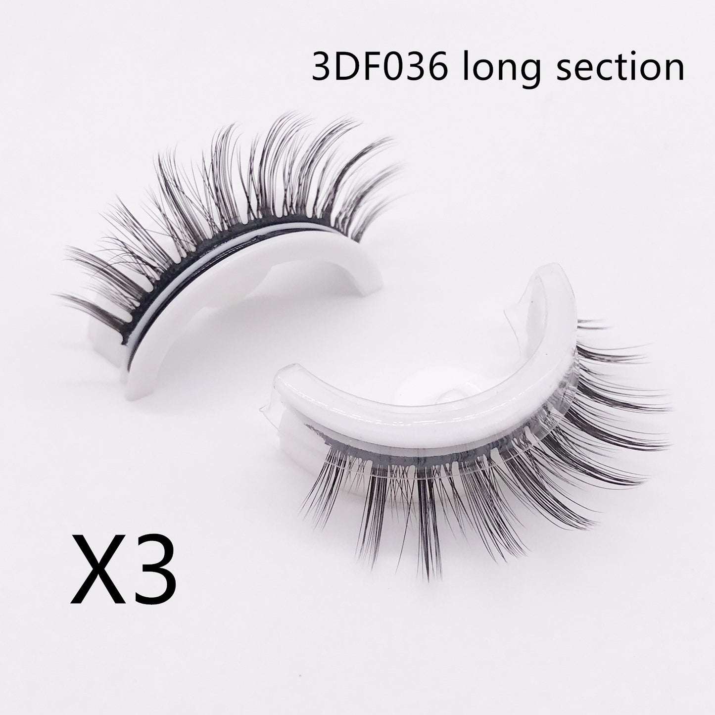 Self Adhesive False Eyelashes Reusable No Glue Natural & Long Styles