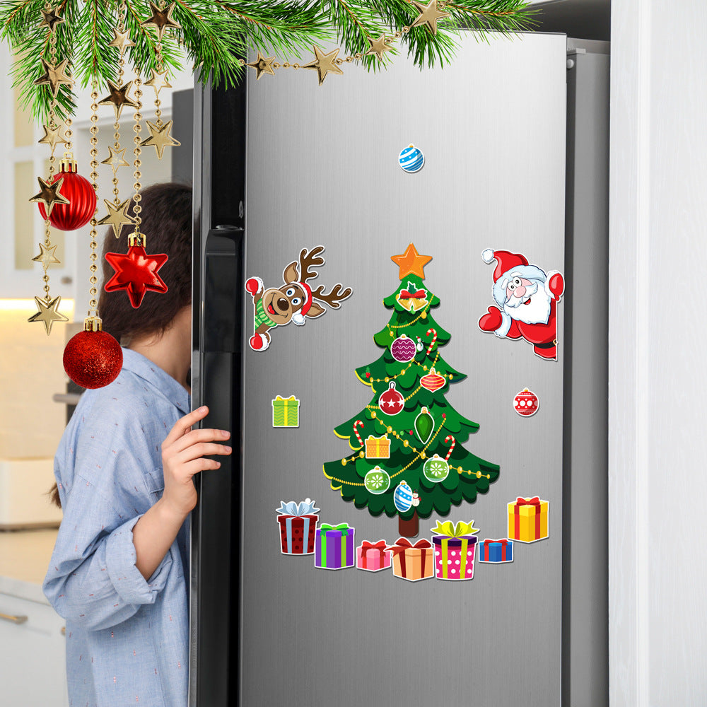 Christmas Refrigerator Magnet Decoration Set - Medium Size