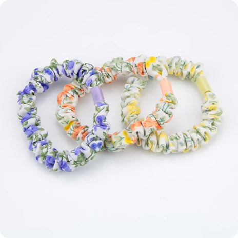 Children's Floral Hair Accessories Rubber Bands Hair Rings - Colorful & Cute
