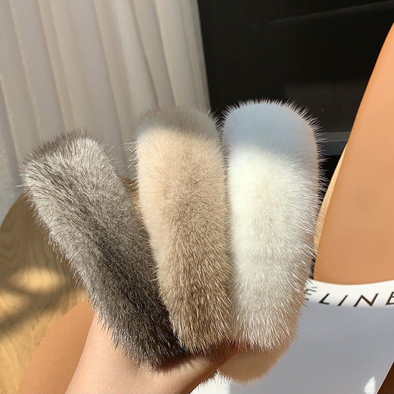 Plush Mink Hair Band - Soft & Fluffy Headband