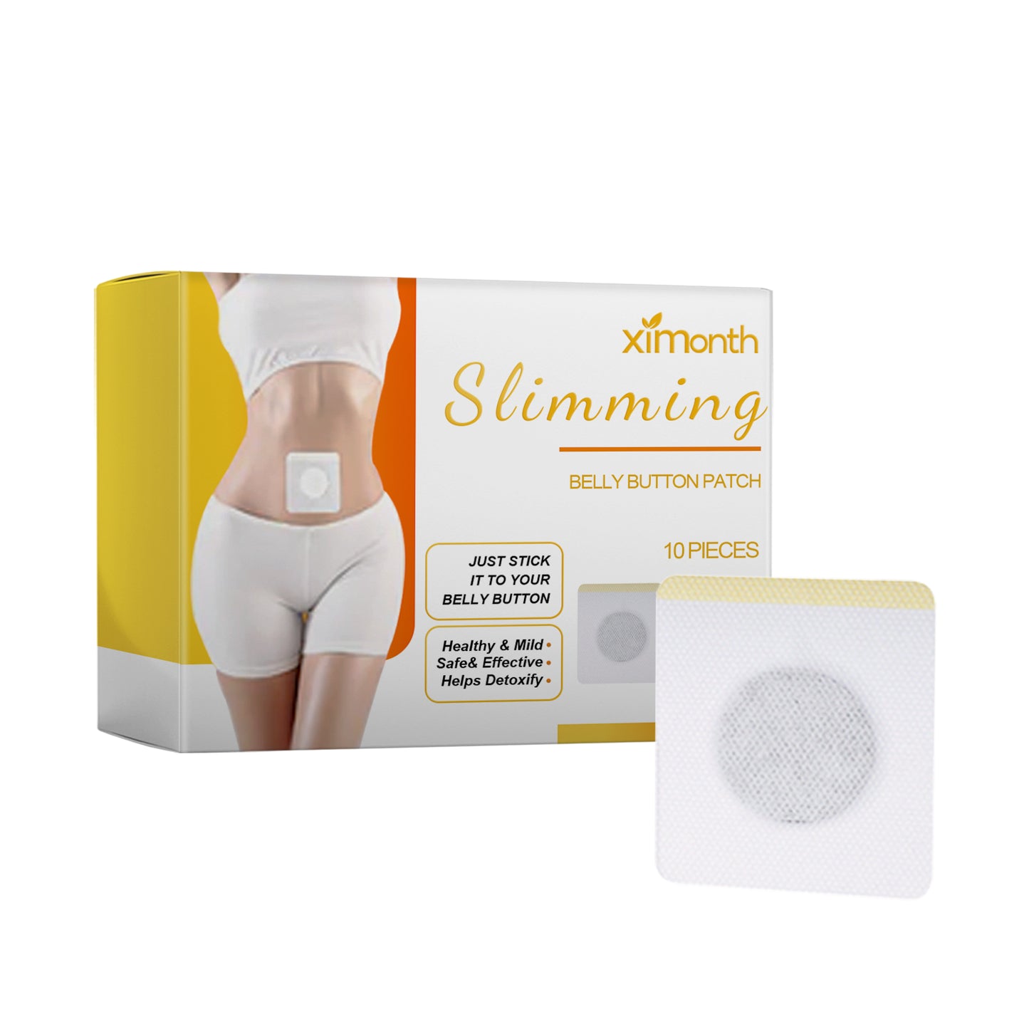 Slimming Navel Patch - 10-Piece Herbal Body Contouring & Firming Treatment