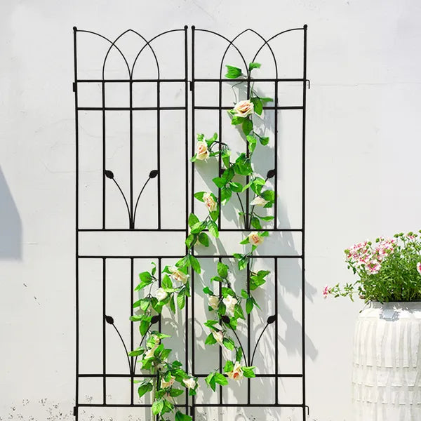Metal Garden Trellis - 71" x 17.7" Rustproof Support for Climbing Plants