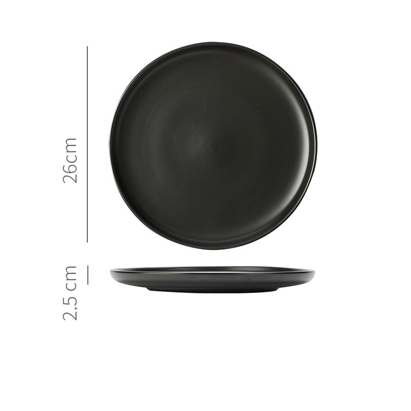 Nordic Ceramic Dinner Plate Set - Household Kitchen Flatware