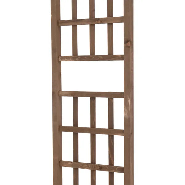 7FT Wooden Garden Arbor Wedding Arch Backdrop Stand for Outdoor Ceremony
