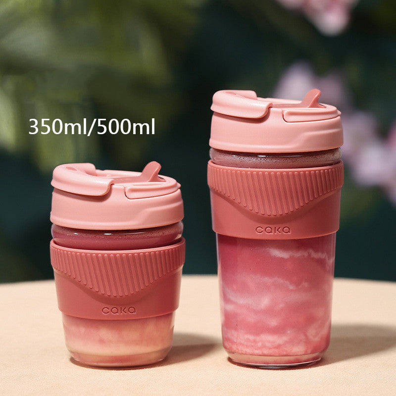 Handheld Ceramic Stainless Steel Insulated Cup - Large Capacity Drinkware