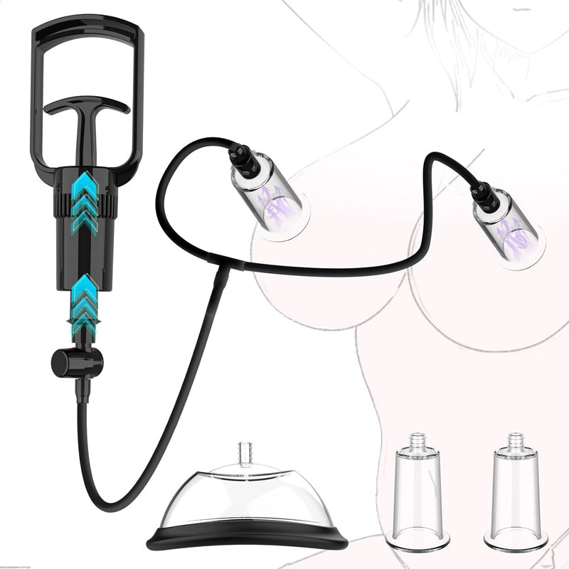 Clitoral and Nipple Pump Set - Adjustable Suction Toys