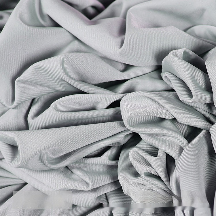 Breathable 75D Ice Silk Fabric for Yoga & Dance Pants - Gray