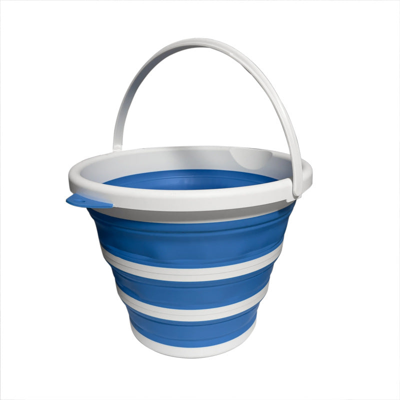10L Plastic Folding Bucket for Household, Garden & Fishing Use