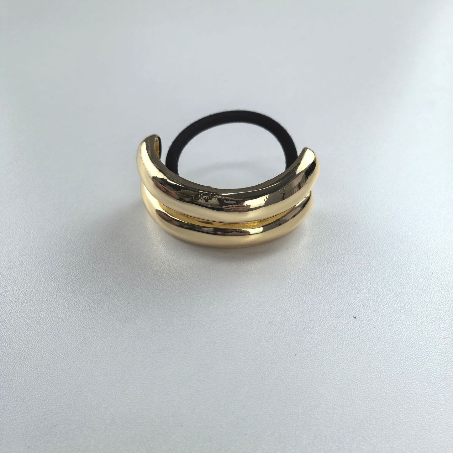 Minimalist Alloy Hair Ring Set - Semi-Curved Hair Accessories for Elegant Styling