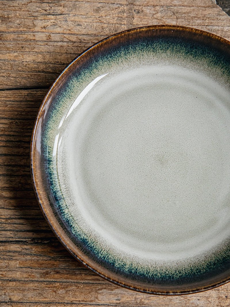 8.5 Inch Porcelain Deep Dinner Plate - Round Kitchen Tableware