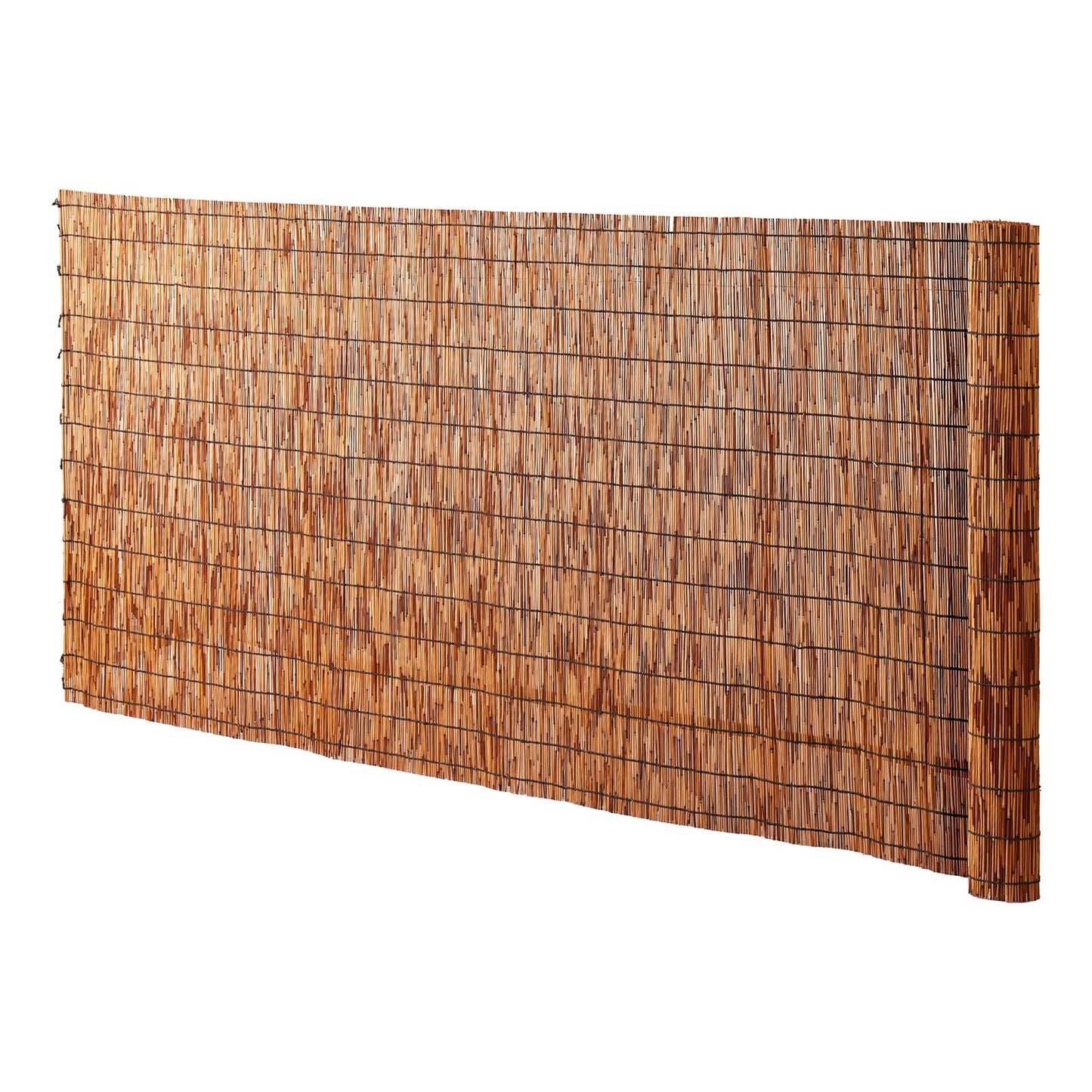 Natural Reed Privacy Fence Screen for Backyard Landscaping - 16.4' x 5.5' - Brown