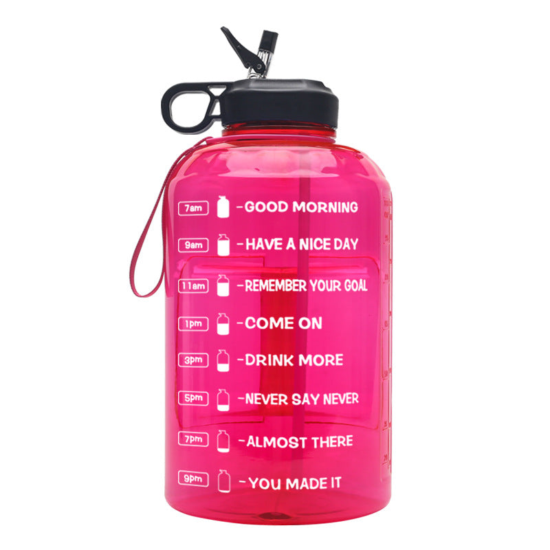 Large Capacity Sports Water Bottle 3.78L Plastic Hydration Bottle