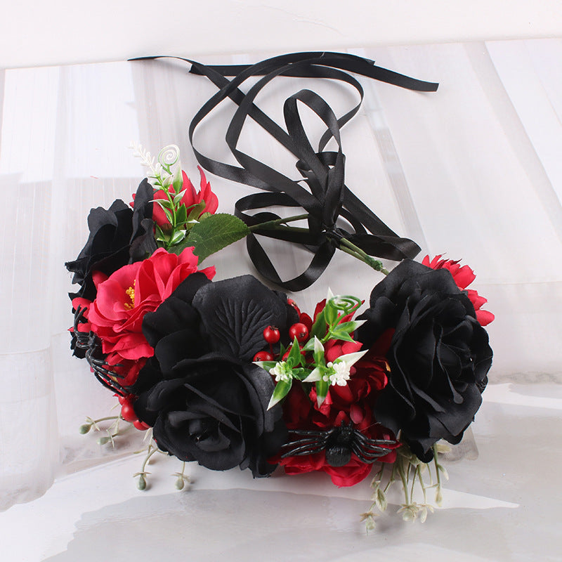 Flower Rose Headband Headdress - Multiple Colors