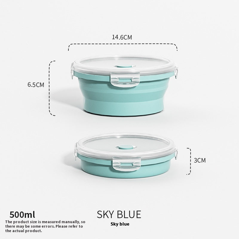 Outdoor Silicone Folding Lunch Box Set - Reusable Food Storage Container
