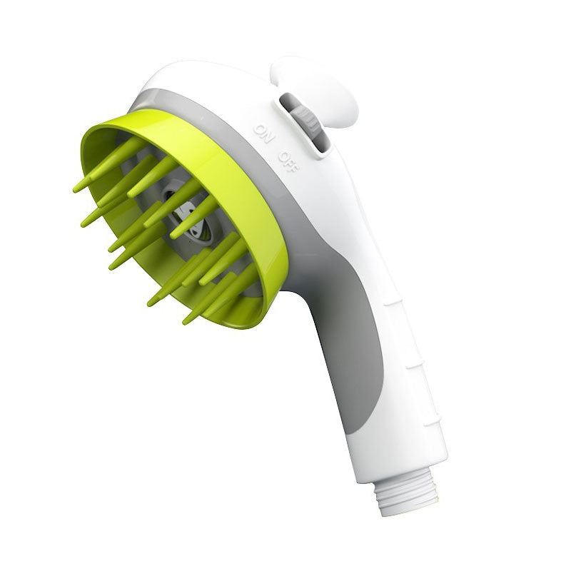 Dog Shower Head Massage Brush - Adjustable Water Spray for Pet Bathing