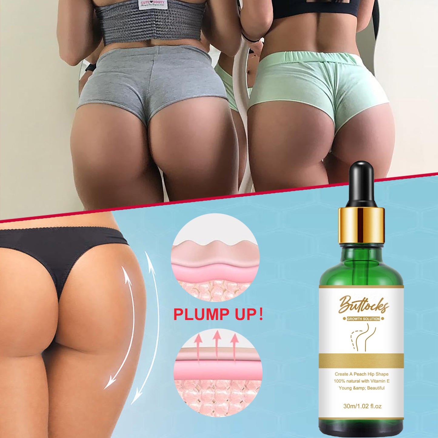 Firming Essential Oil for Buttocks 30ml - Tighten & Smooth Skin