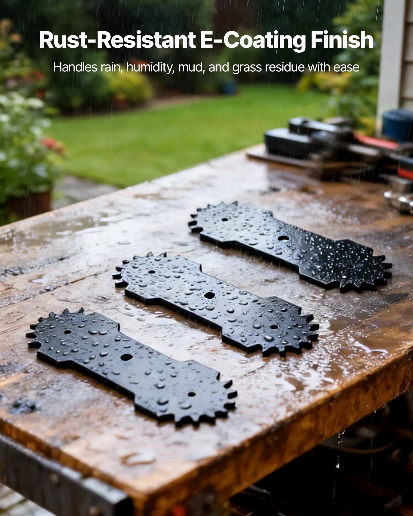 Electric Edger Blades 8.8-inch 3-Pack for Lawn Edgers - High-Carbon Steel, Multi-Serrated Edge, Compatible with VEVOR ASYTM01230