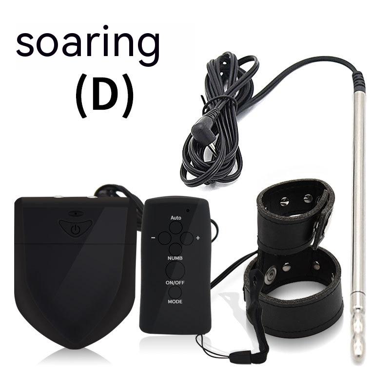 Men's Electric Shock Penis Ring Urethral Plug with Remote Control - Adult Wellness