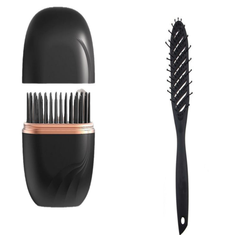 Wireless Hair Straightening Comb - Portable Dual-Use Styling Tool with Rapid Heat