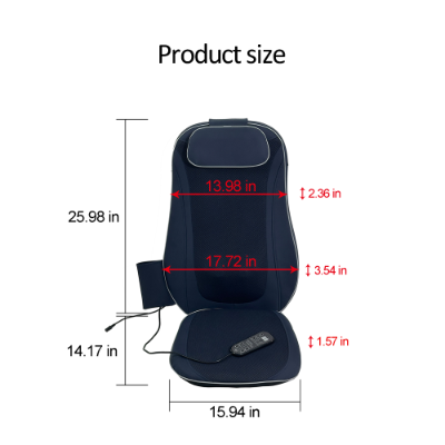Shiatsu Back Massager with Kneading & Heating - Dark Blue